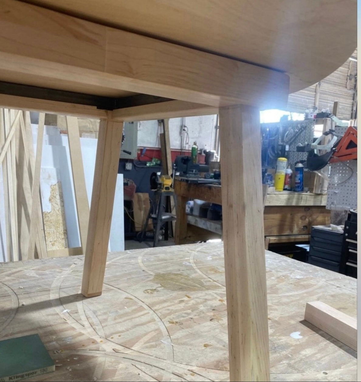 Wooden Oval Nesting Tables Set of Two
