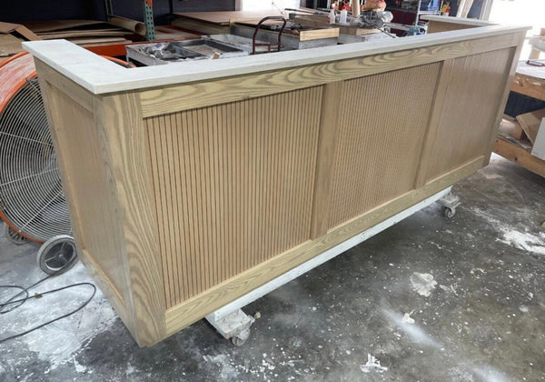 Wooden Retail Counter Cash Wrap