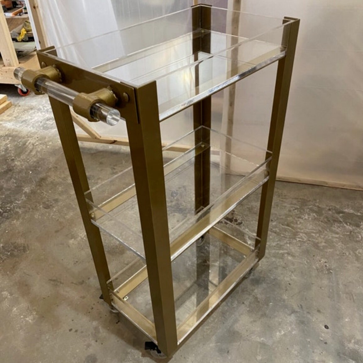 Acrylic Bar Cart
