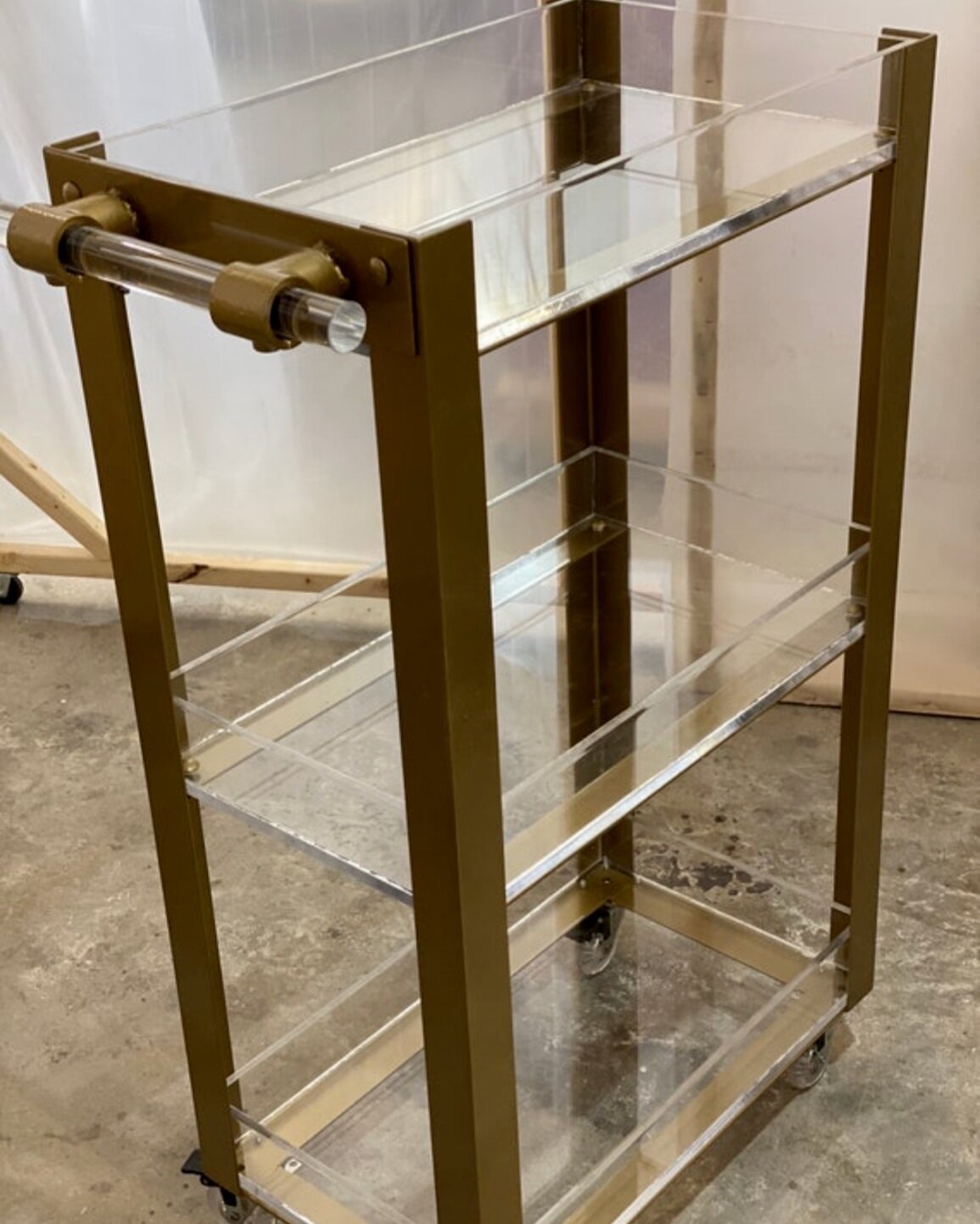 Acrylic Bar Cart
