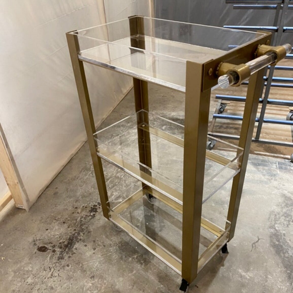Acrylic Bar Cart