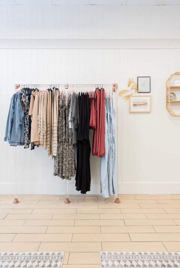 Acrylic Wall Mounted Clothing Rack