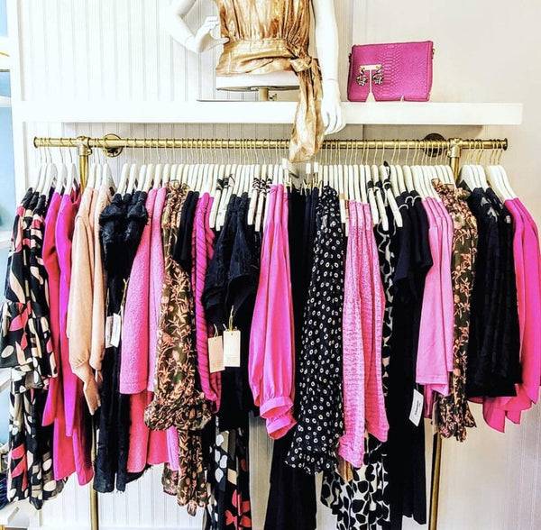 Gold Wall Mounted Clothing Rack