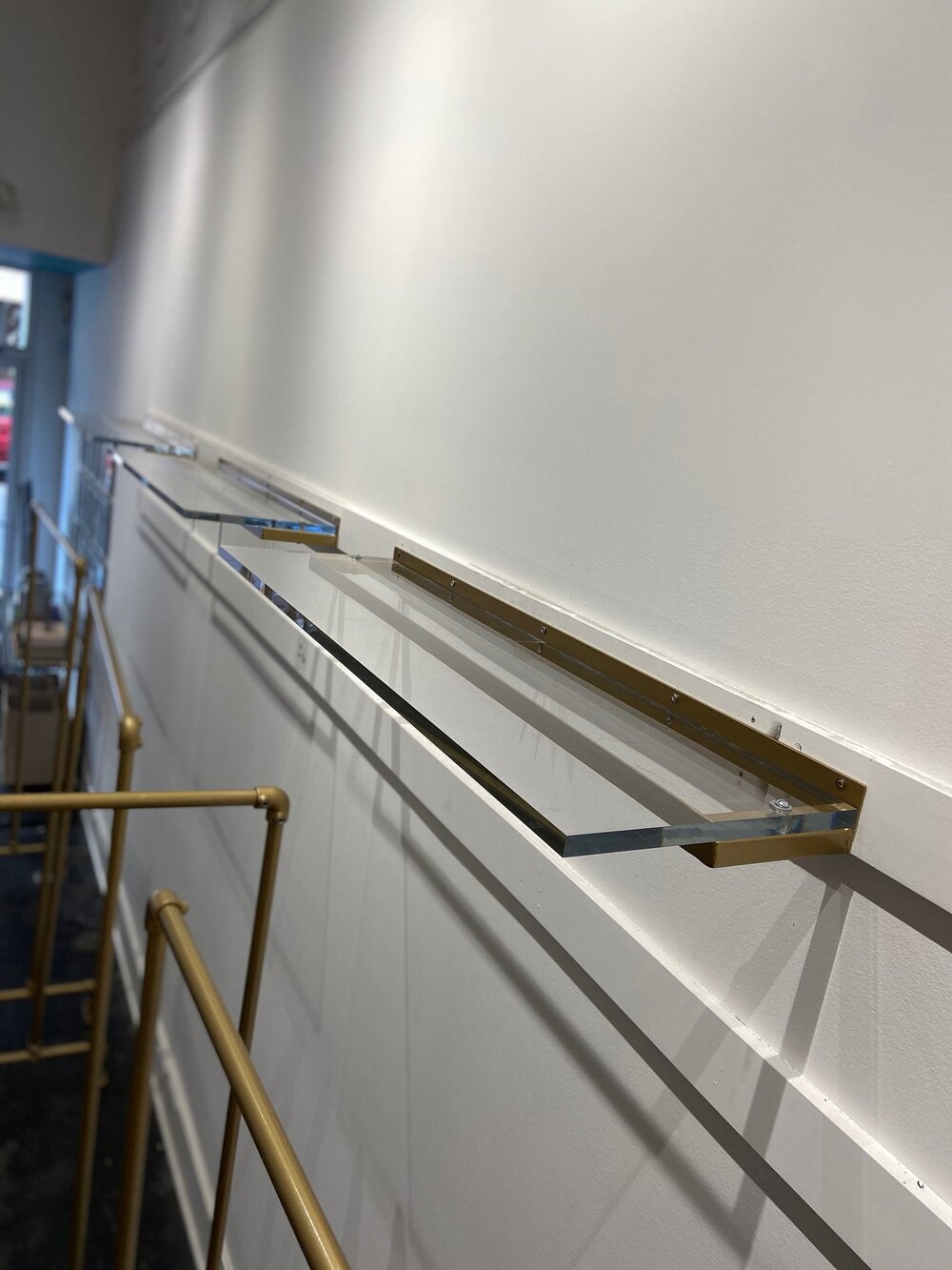 Floating Acrylic Wall Shelf