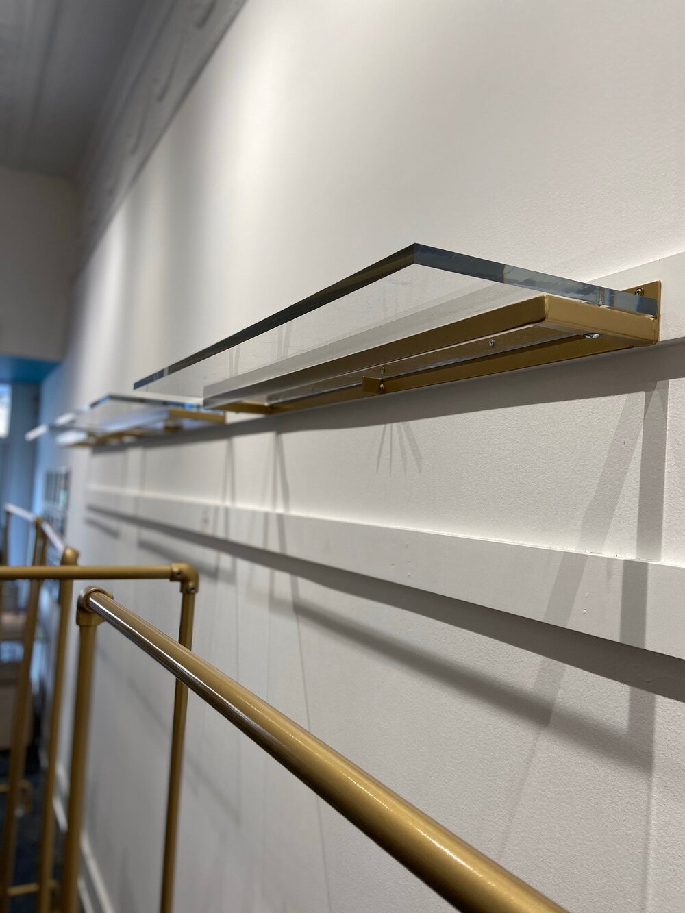 Floating Acrylic Wall Shelf