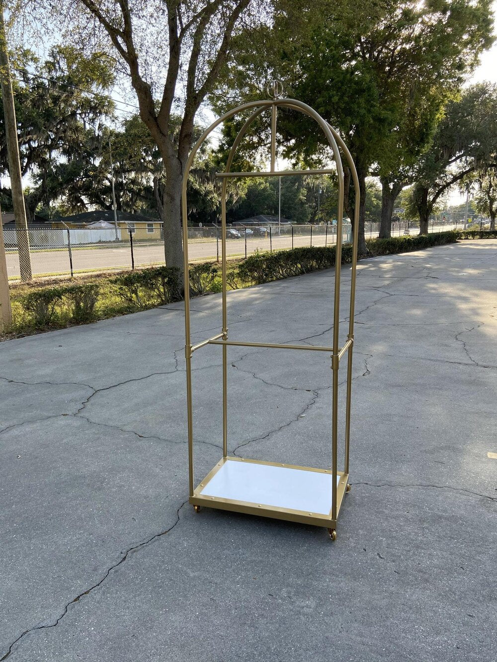 Gold Bellhop Clothing Rack