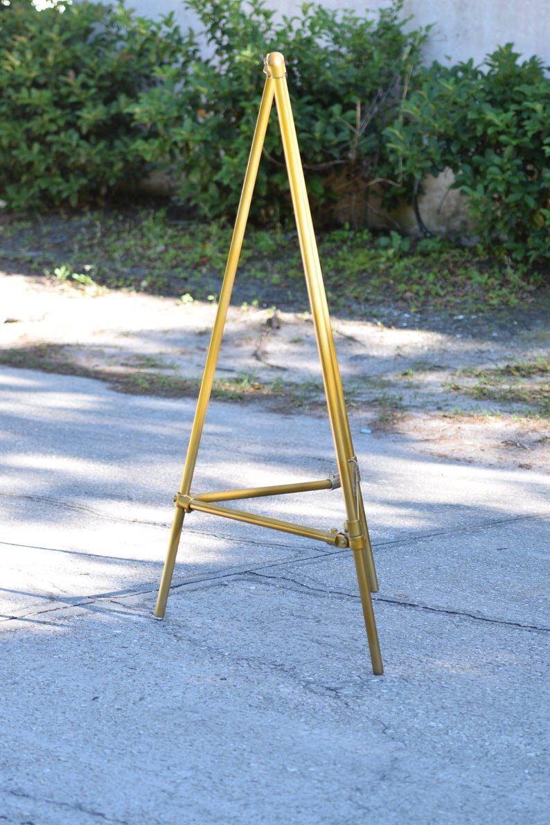 Gold Triangular Garment Rack