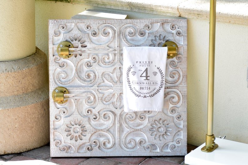 Acrylic Gold Towel Bar