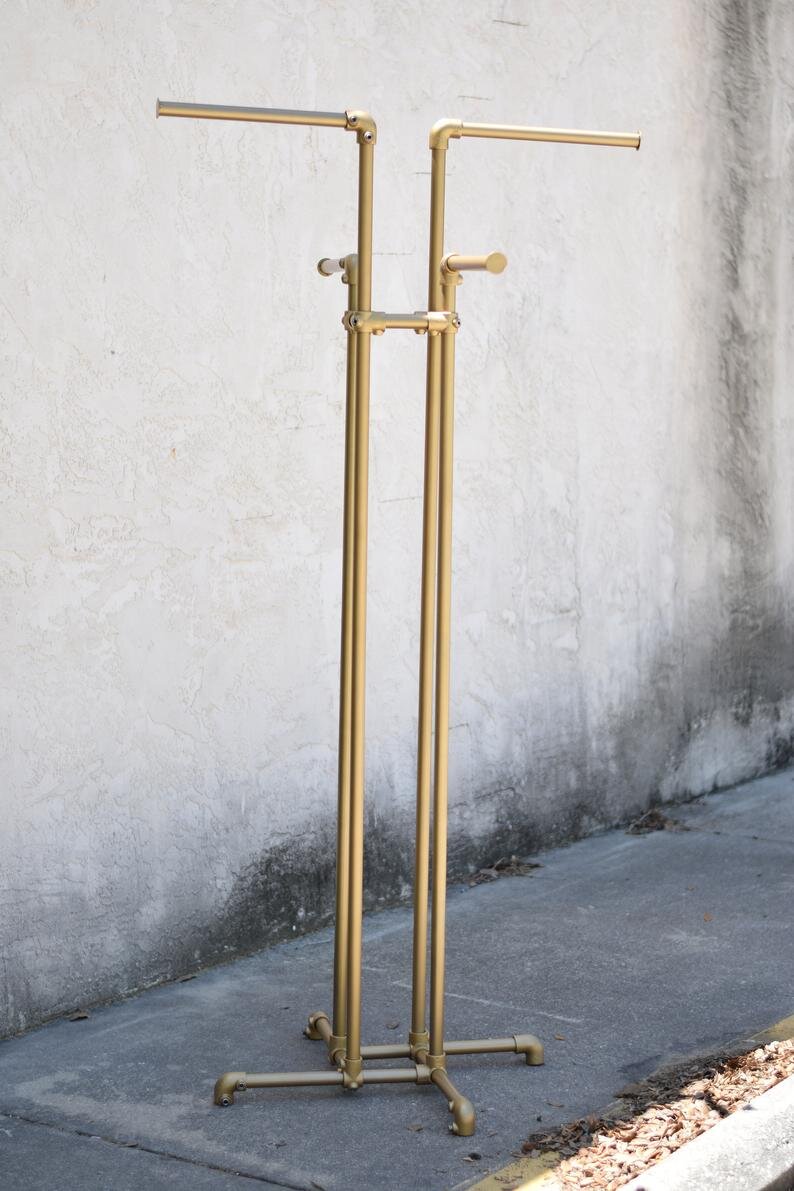 Gold 4-Way Retail Display Rack
