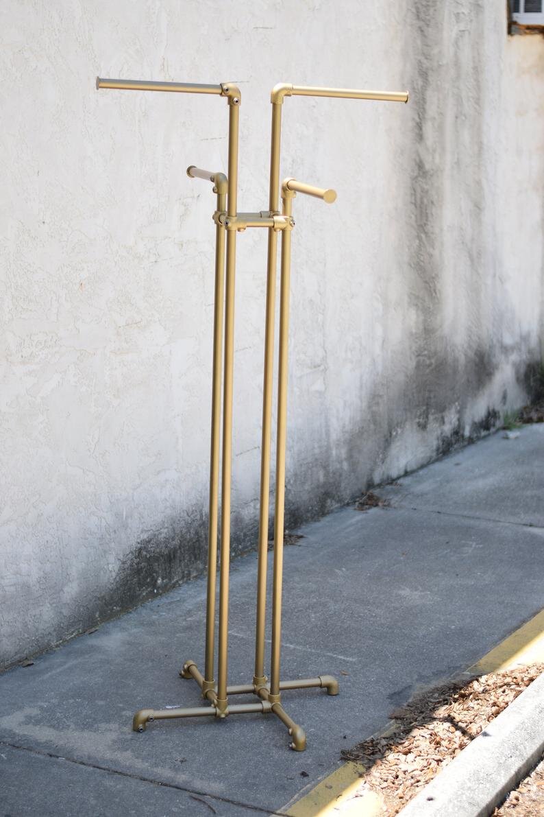 Gold 4-Way Retail Display Rack