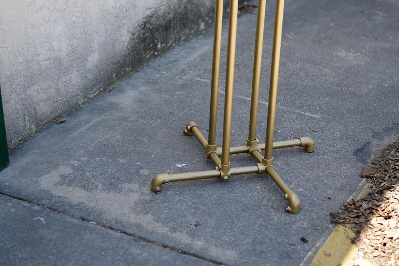 Gold 4-Way Retail Display Rack