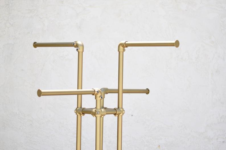 Gold 4-Way Retail Display Rack