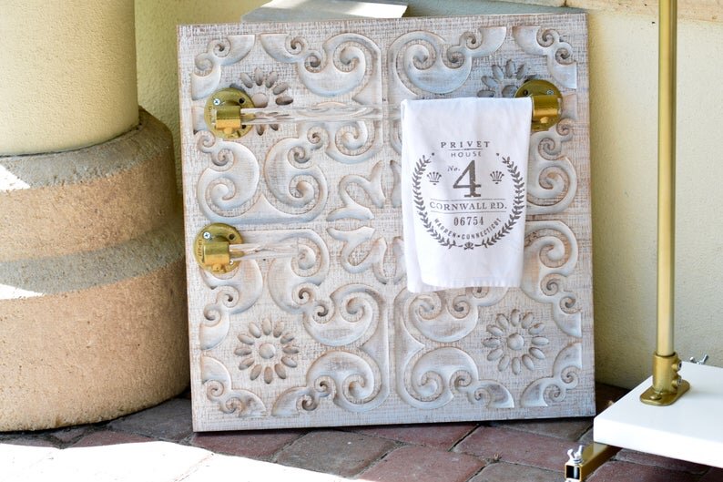 Acrylic Gold Towel Bar