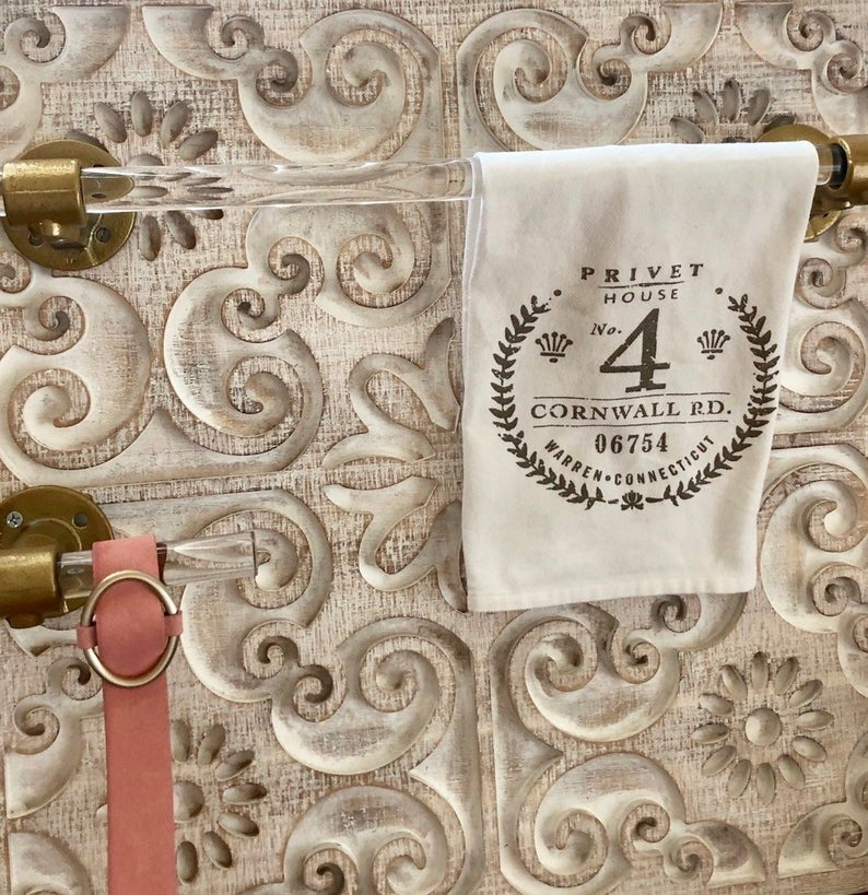 Acrylic Gold Towel Bar