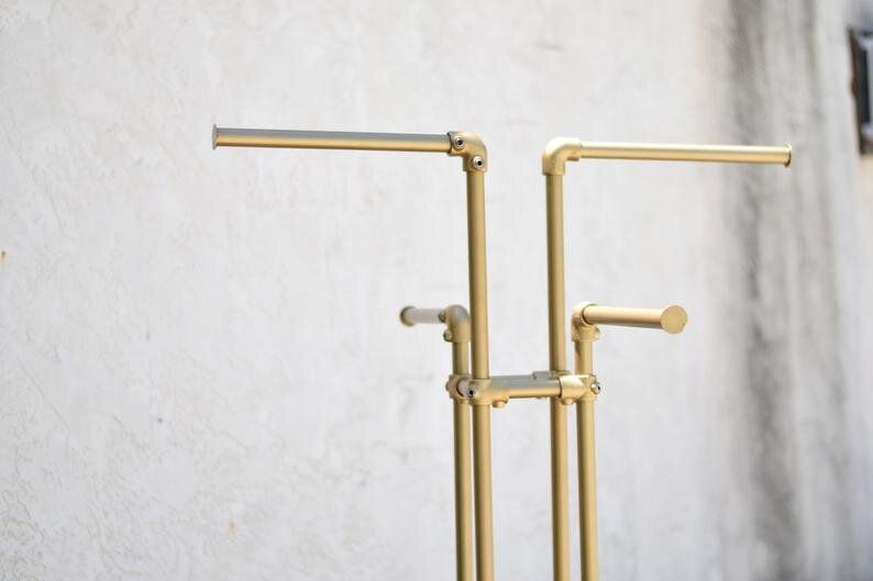 Gold 4-Way Retail Display Rack