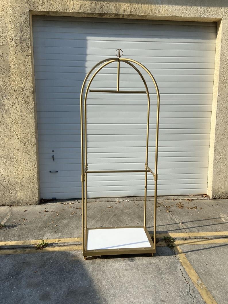 Gold Bellhop Clothing Rack