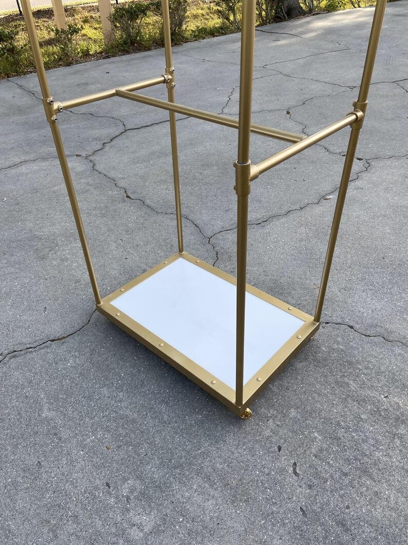 Gold Bellhop Clothing Rack