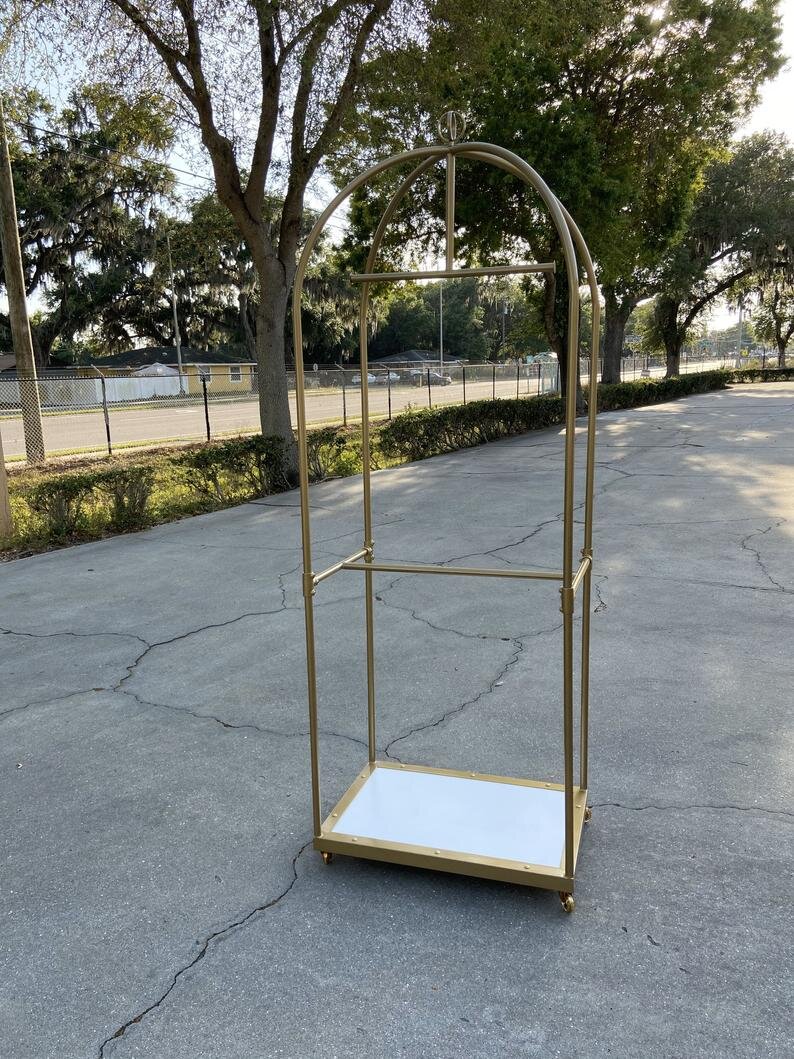 Gold Bellhop Clothing Rack