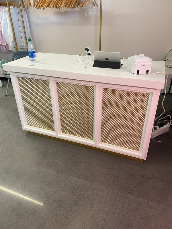 Gold Foil Retail Counter Cash Wrap