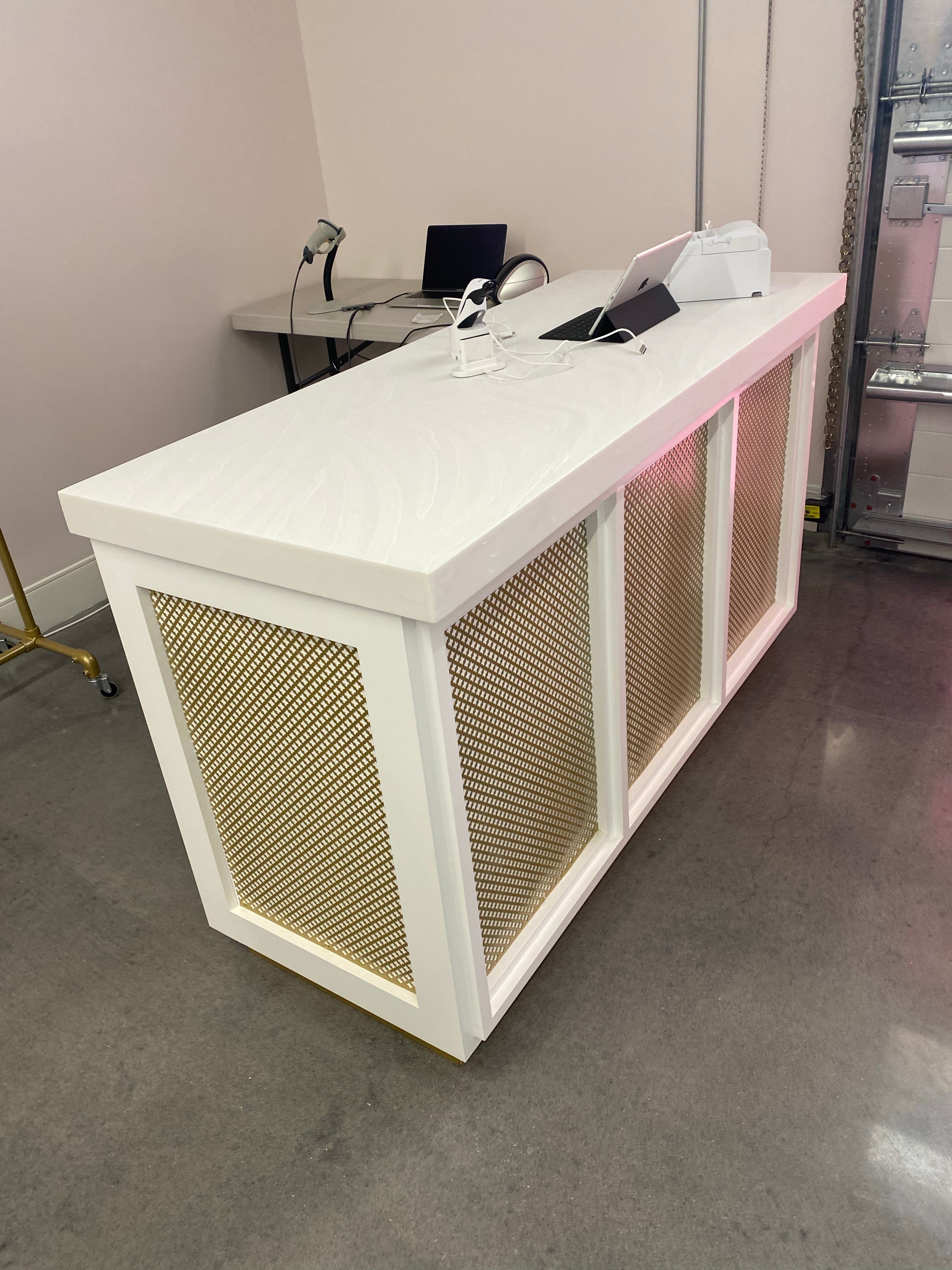 Gold Foil Retail Counter Cash Wrap
