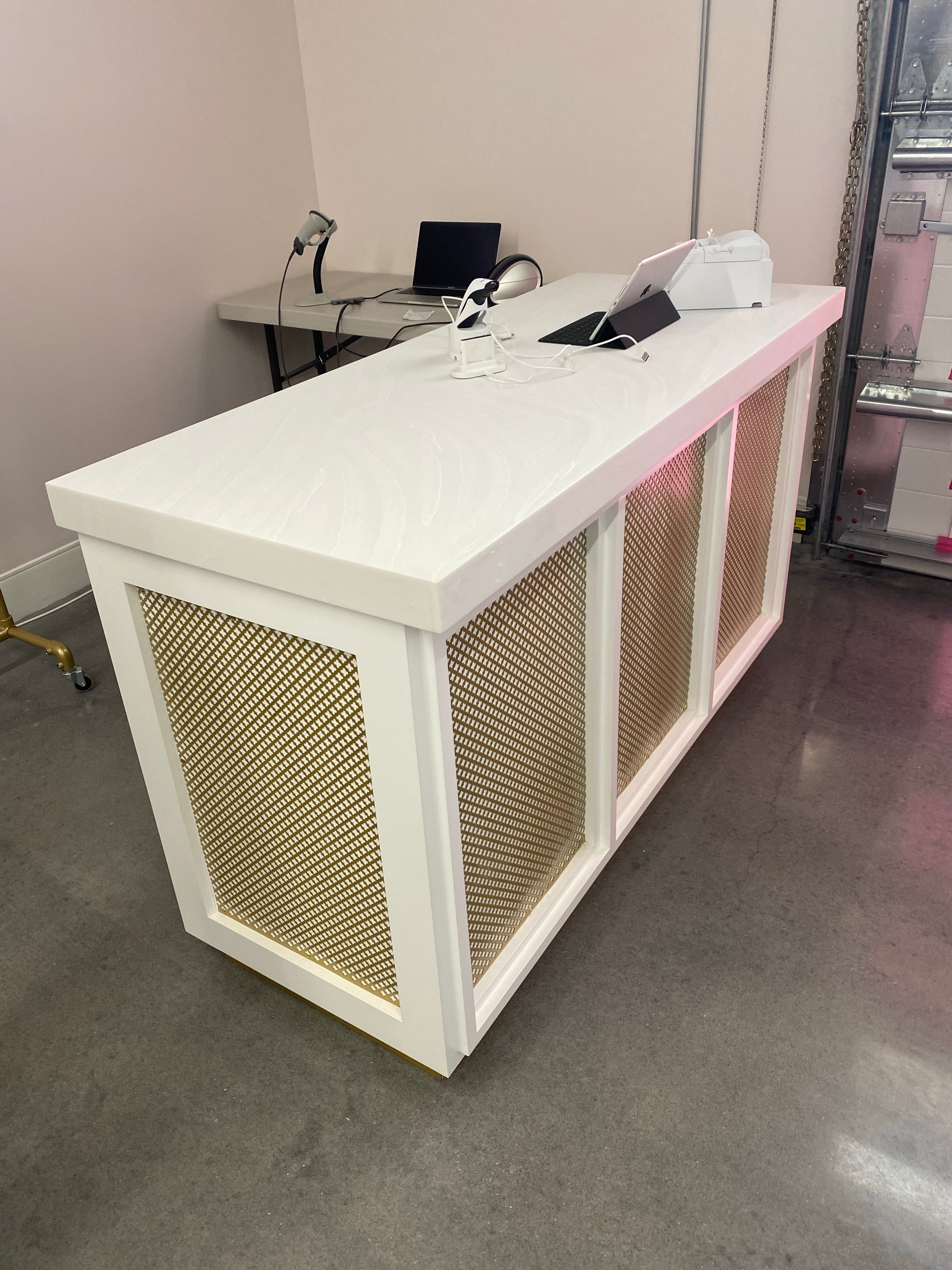 Gold Foil Retail Counter Cash Wrap